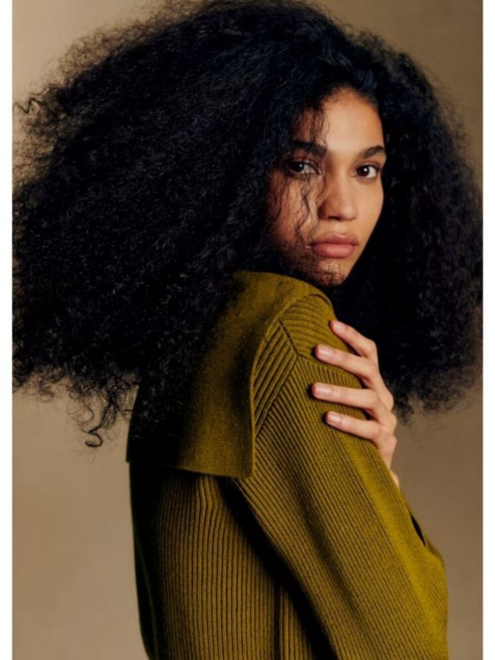 Sezane Claudio Jumper Olive Green / Size XS - Picture 2 of 7